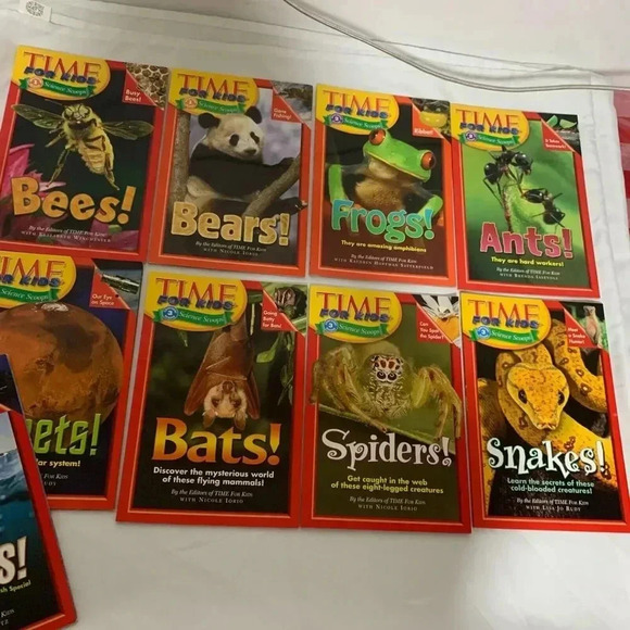 Lot of 9 Time For Kids books, Science Scoops soft cover 1,2,3 reading level - Picture 4 of 5